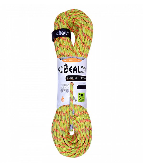 Beal lano Booster III Unicore 9,7mm Dry Cover 80m, žlutá, 80m